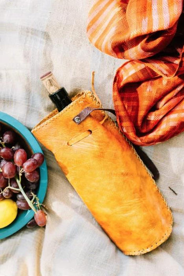 Artisan Leather Bottle Holder